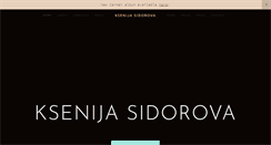 Desktop Screenshot of ksenijasidorova.com